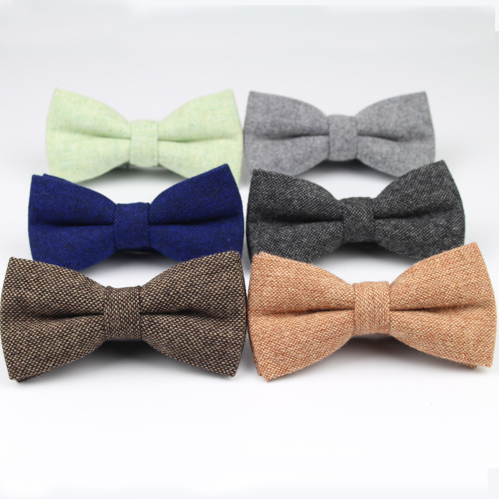 Men'S Formal Wear Bow Ties - บุรุษสวมใส่อย่างเป็นทางการหนาธุรกิจ Bowtie ผีเสื้อผู้ชาย Dick สีทึบ Cravat