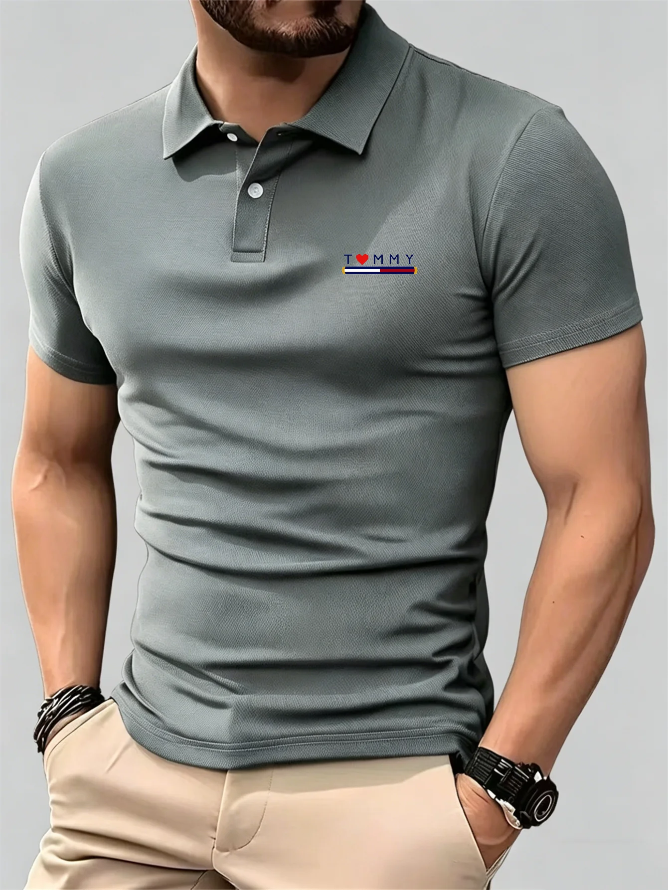 Men'S Formal Wear Accessories - ใหม่เสื้อโปโลแขนสั้นระบายอากาศได้ดีสำหรับผู้ชายลำลองทุกวันสำนักงานธุรกิจฤดูร้อนกลางแจ้งสบายอเนกประสงค์