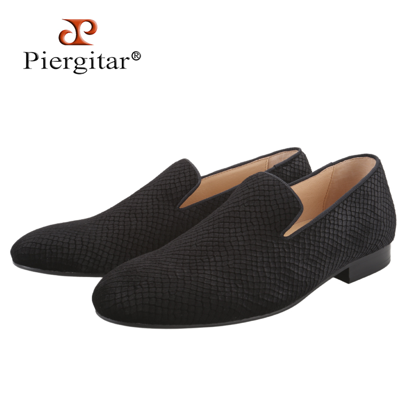 Men'S Formal Wear Slippers - รองเท้าโลฟเฟอร์ผู้ชายลายเกล็ดปลาหลากสี ทำจากกำมะหยี่ สำหรับงานปาร์ตี้และงานแต่งงาน งานแฮนด์เมด สวมใส่สบาย