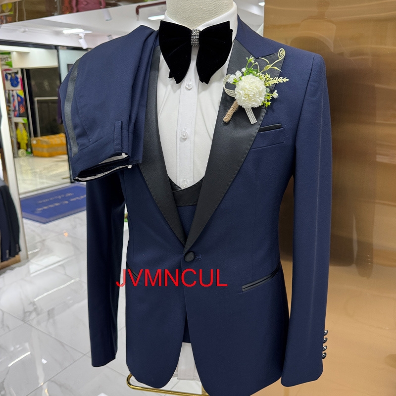 Elegant Formal Men'S Wear - ชุดสูทผู้ชาย 3 ชิ้น ทรงเข้ารูป สำหรับงานแต่งงาน พิธีต่างๆ