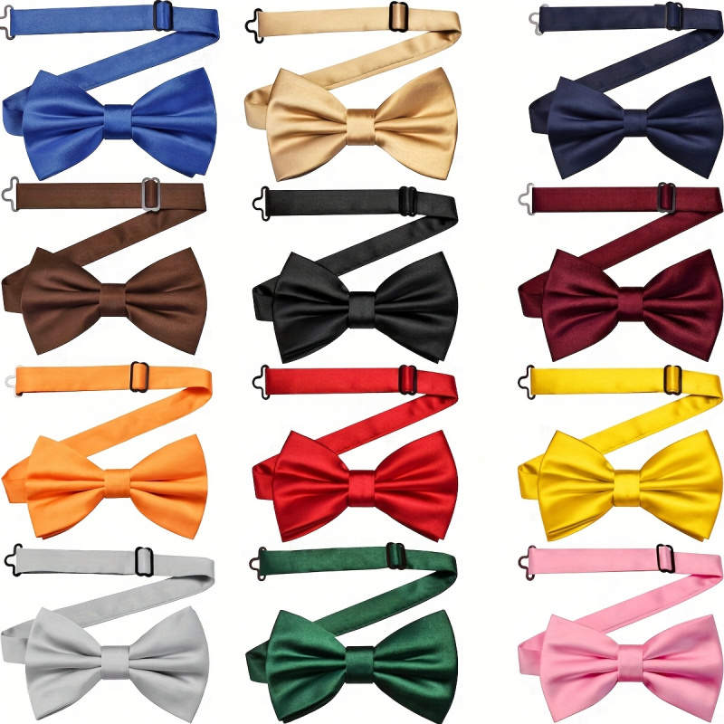 Men'S Formal Wear Bow Ties - โบว์ไทปรับได้สำหรับผู้ชายและผู้หญิง - ชุดทางการทรงเข้ารูปพร้อมสายรัดที่ปลอดภัย เหมาะสำหรับงานแต่งงาน งานปาร์ตี้ คริสต์มาส