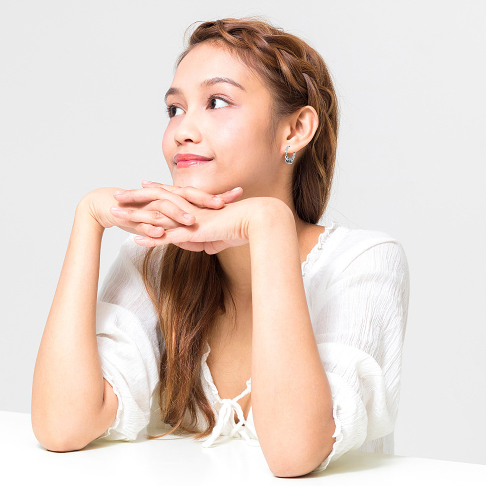 Men'S Formal Wear Jewelry - ต่างหูห่วงหนาสำหรับผู้หญิงและผู้ชาย เครื่องประดับแฟชั่นสไตล์ชาติพันธุ์ ใช้งานได้หลากหลาย เหมาะสำหรับงานปาร์ตี้ งานทางการ และการแต่งกายแบบสบายๆ