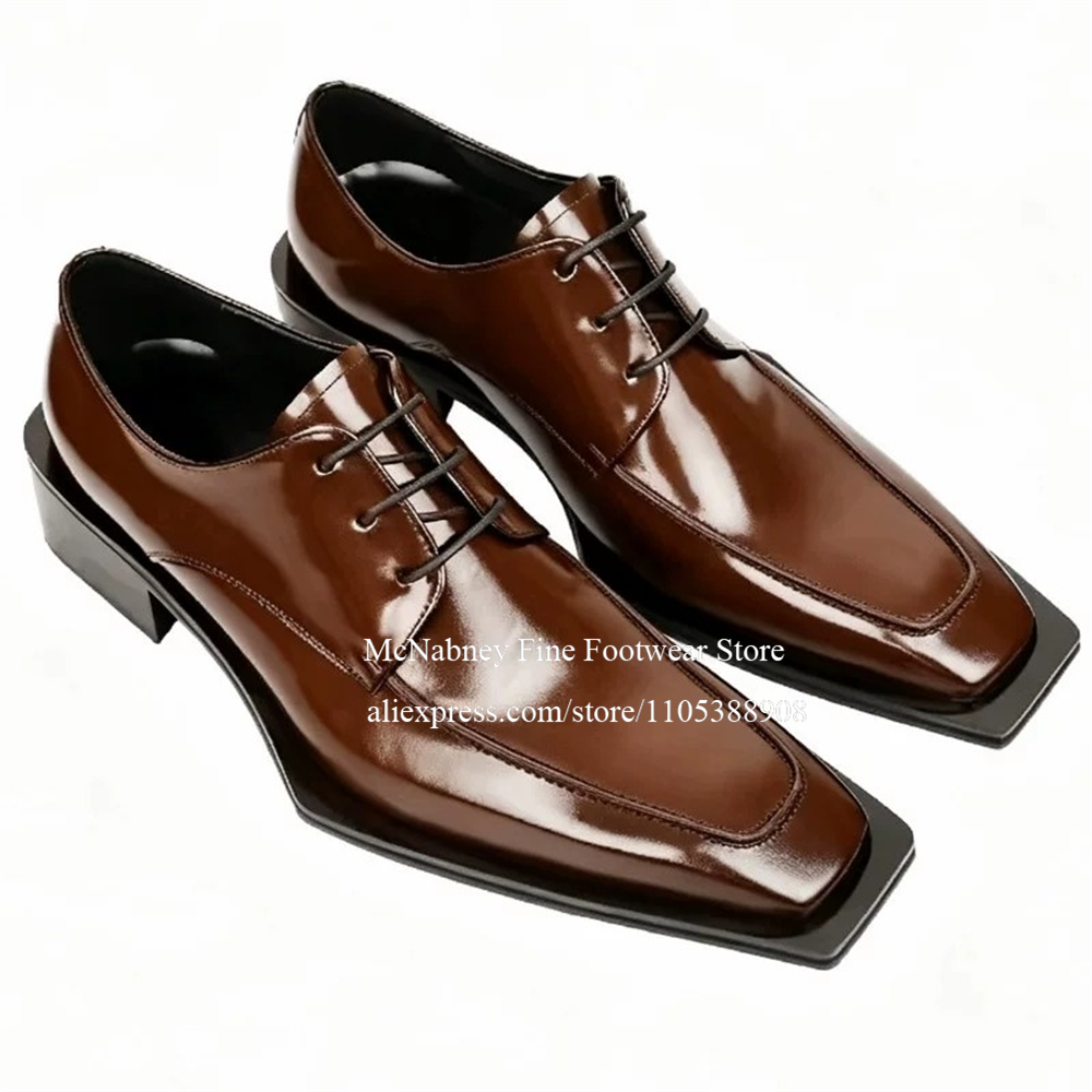 Men'S Formal Wear For A Wedding - รองเท้าหนังแบบมีปุ่มสตั๊ด แบบผูกเชือก สีดำ สำหรับสุภาพบุรุษ สไตล์อ็อกซ์ฟอร์ด รองเท้าคลาสสิก