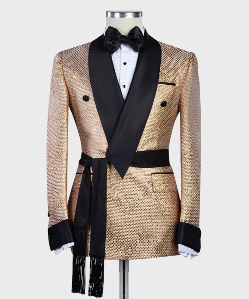 คำLuxury Gold Mens Tuxedosเข็ม - Arabic Formal Wear Men บทวิจารณ์และราคา