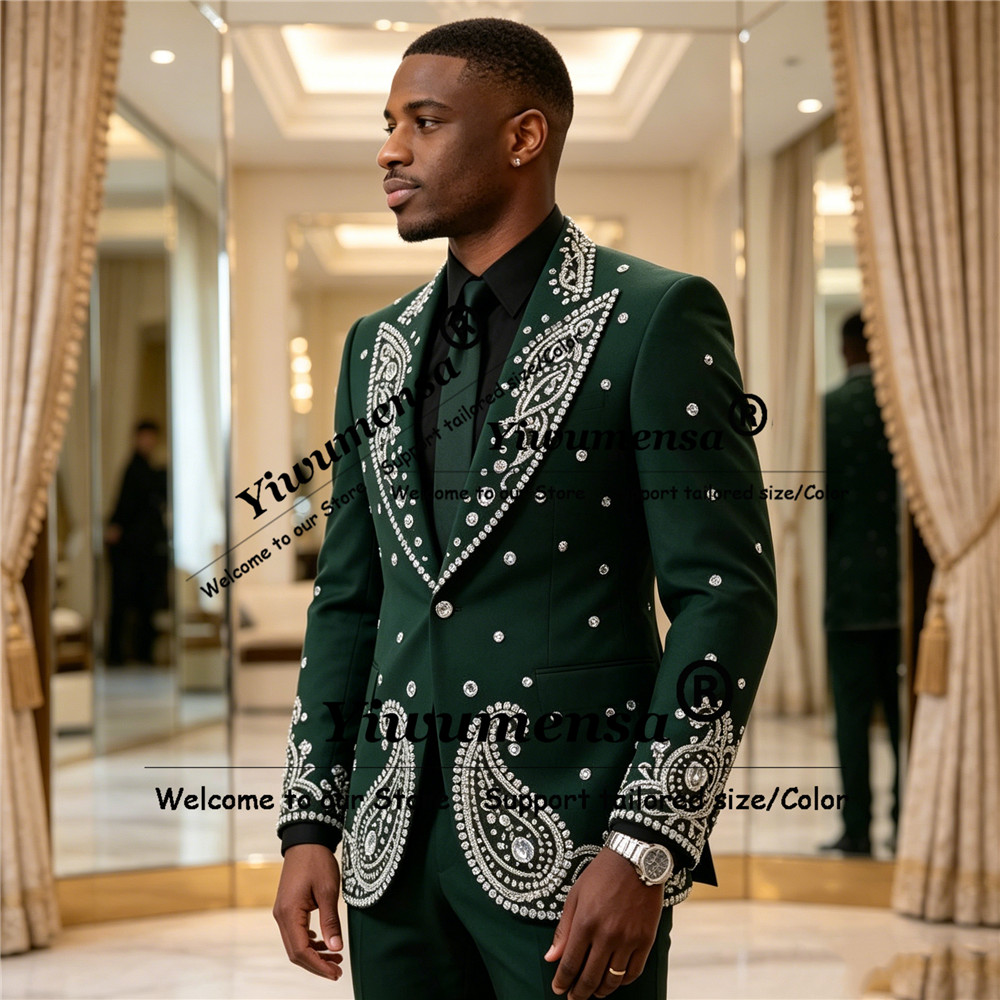 ชุดสูทประดับเพชรระยิบระยับสำหร - Men'S Formal Wear Jewelry บทวิจารณ์และราคา