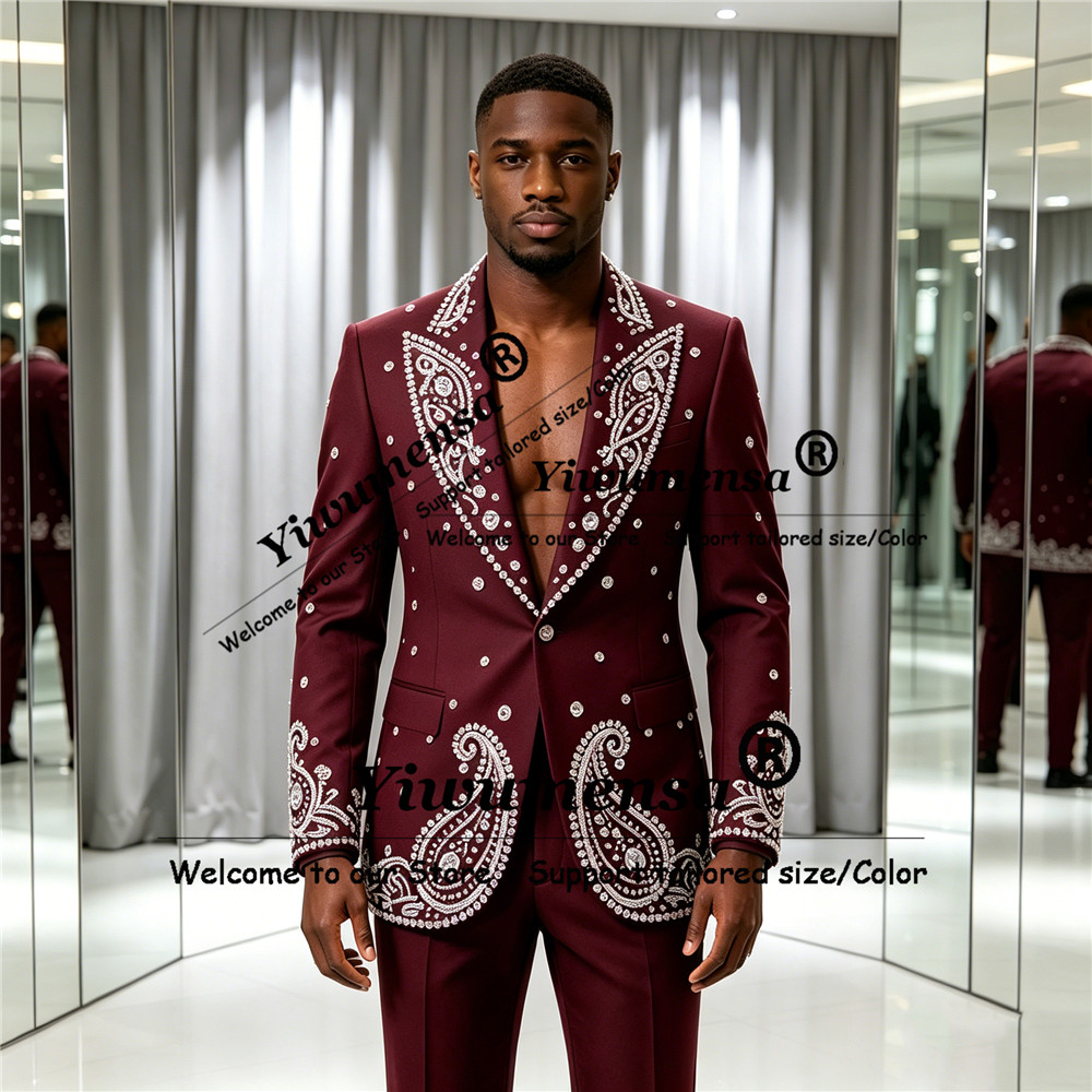 ชุดสูทประดับเพชรระยิบระยับสำหร - Men'S Formal Wear Jewelry บทวิจารณ์และราคา