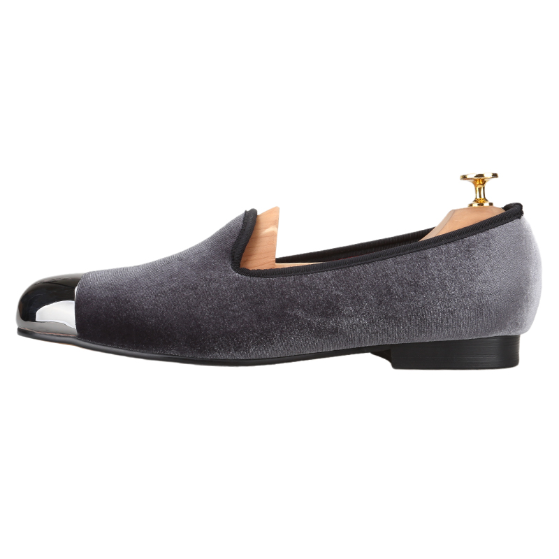 Piergitar กํามะหยี่สีเทา SLIP- - Men'S Formal Wear Slippers บทวิจารณ์และราคา