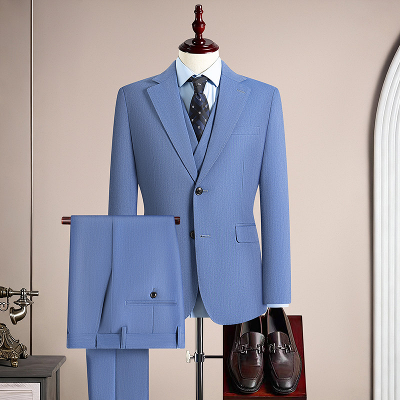 ชุดสูทธุรกิจทรงเข้ารูป 3 ชิ้น  - Khaki Formal Wear Men บทวิจารณ์และราคา