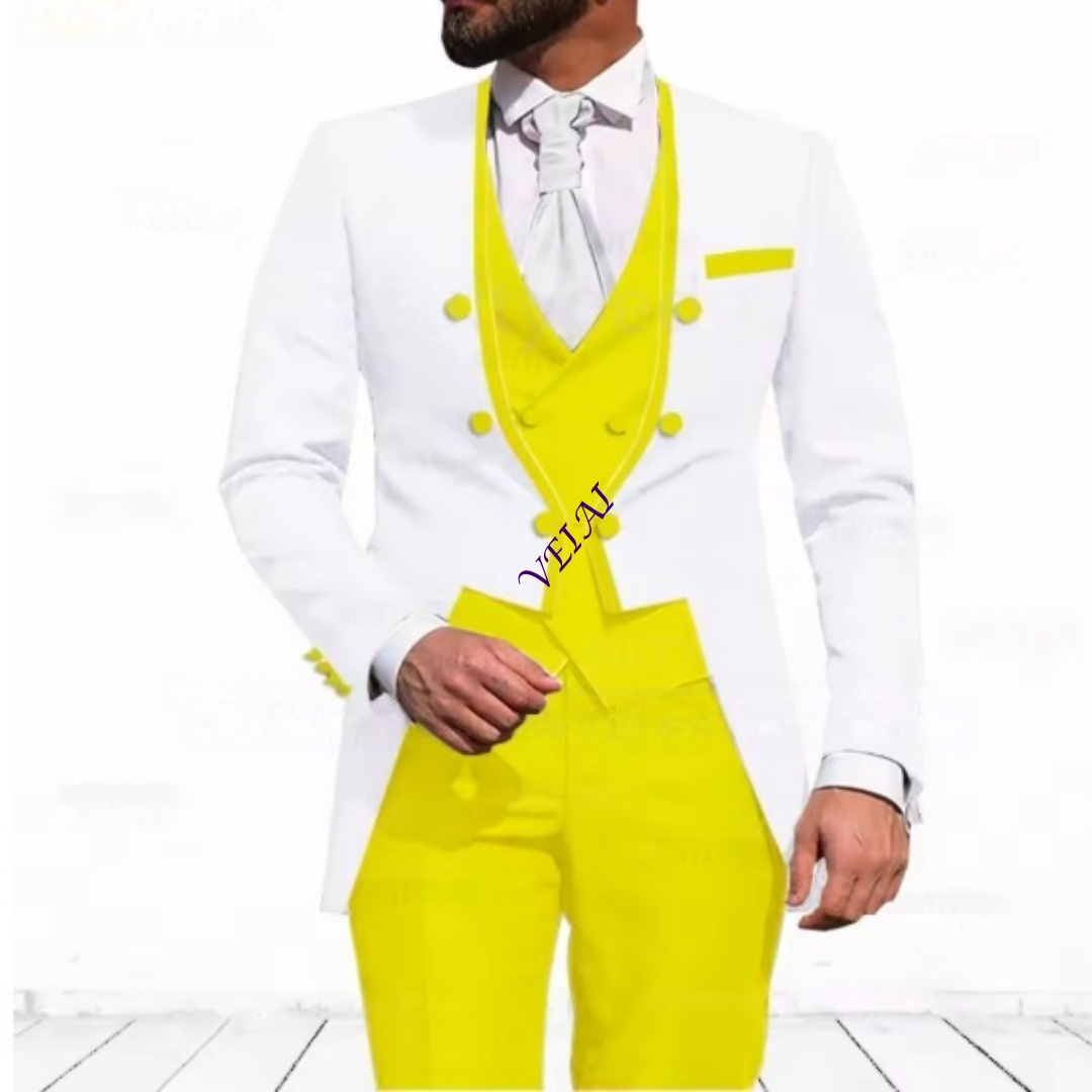 ชุดสูท 3 ชิ้นสีฟ้าอ่อนแบบสั่งต - Elegant Formal Men'S Wear บทวิจารณ์และราคา