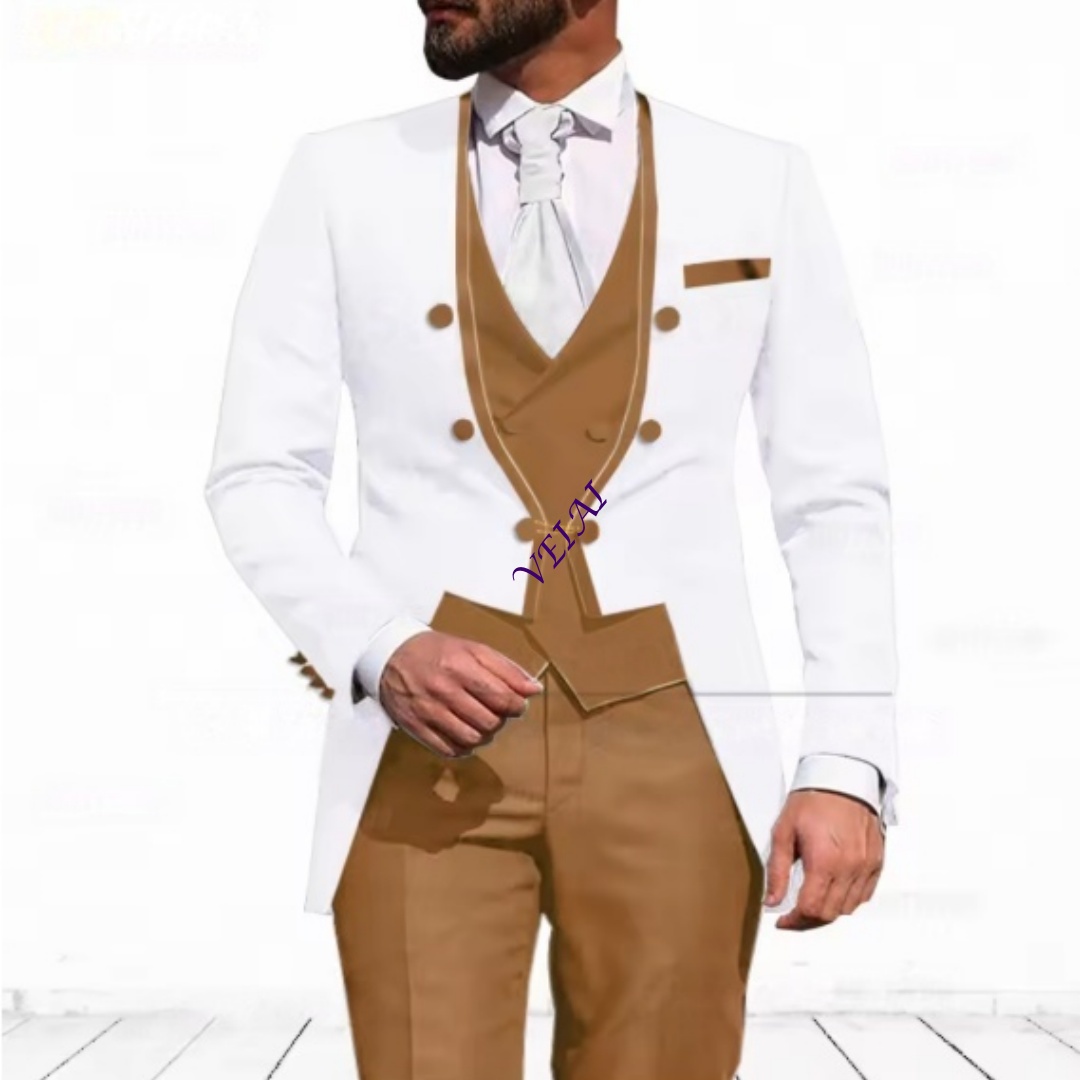ชุดสูท 3 ชิ้นสีฟ้าอ่อนแบบสั่งต - Elegant Formal Men'S Wear บทวิจารณ์และราคา