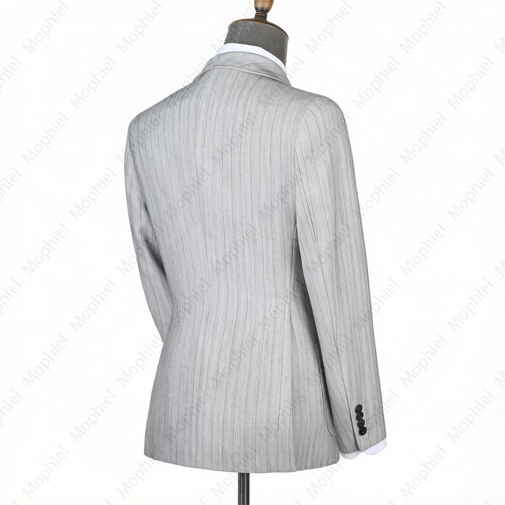 ชุดสูทผู้ชายสีเทาอ่อน Mophiel  - Men'S Formal Wear For A Wedding บทวิจารณ์และราคา