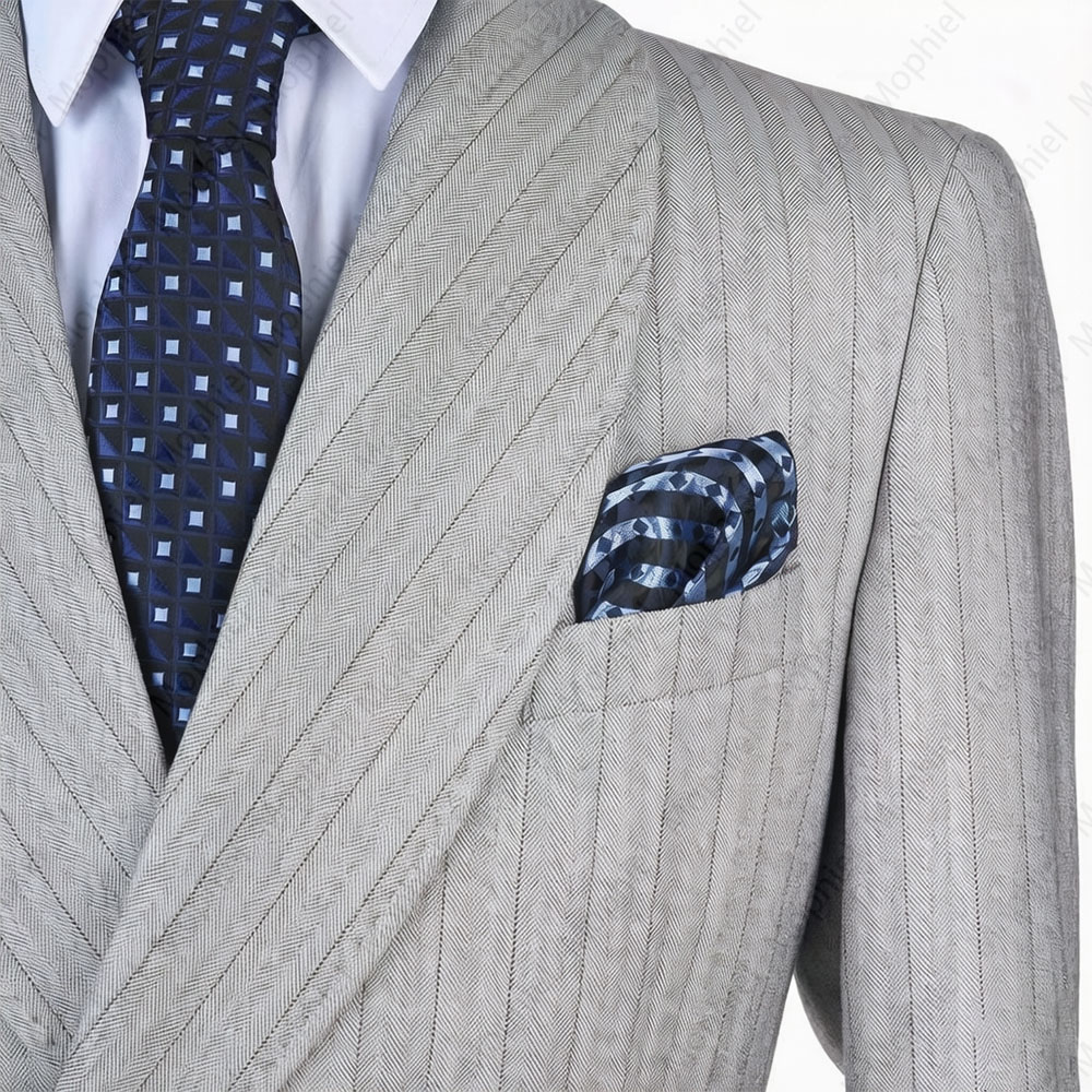 ชุดสูทผู้ชายสีเทาอ่อน Mophiel  - Men'S Formal Wear For A Wedding บทวิจารณ์และราคา