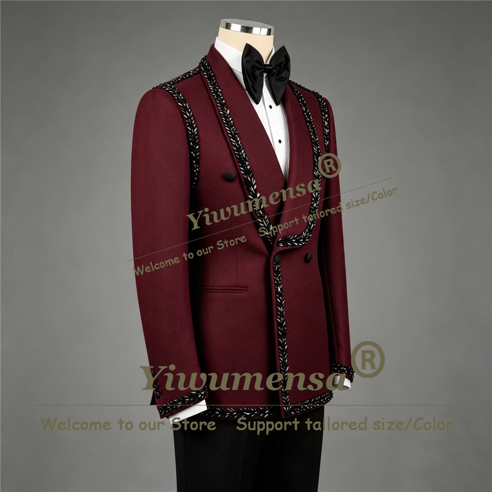 ชุดสูทผู้ชายสุดหรู สีดำ ประดับ - Men'S Formal Wear Jewelry บทวิจารณ์และราคา