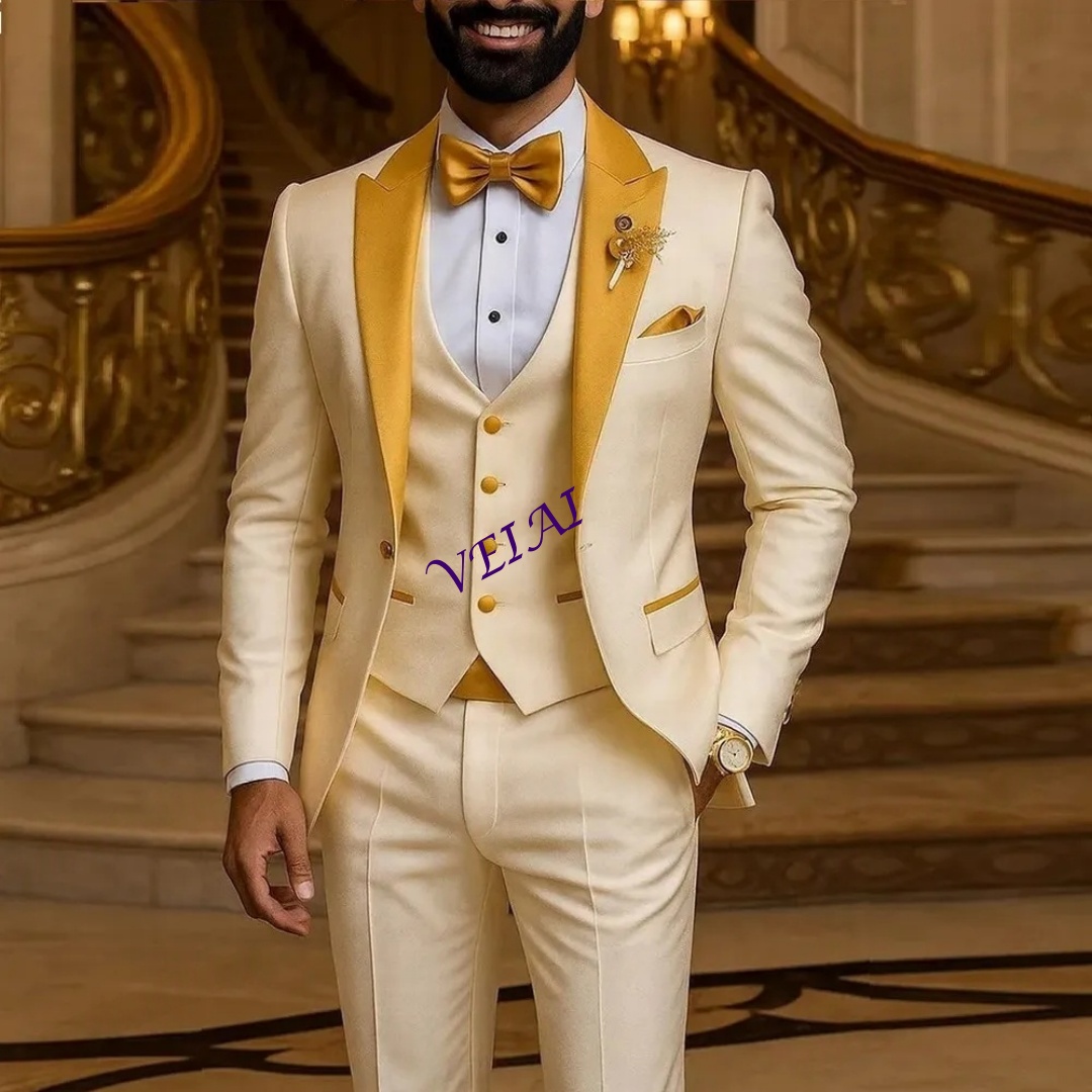ชุดสูทผู้ชายสีงาช้างแบบสั่งตัด - Men'S Formal Attire บทวิจารณ์และราคา
