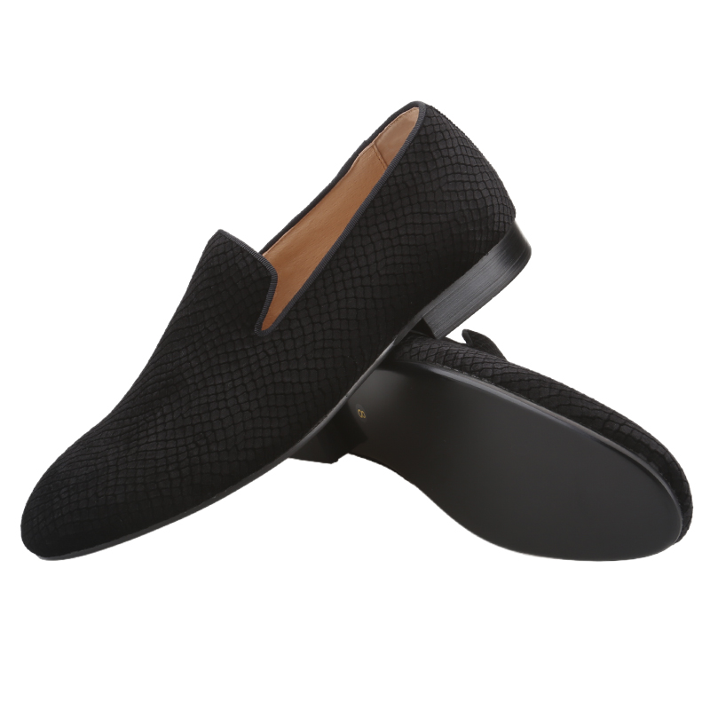 รองเท้าโลฟเฟอร์ผู้ชายลายเกล็ดป - Men'S Formal Wear Slippers บทวิจารณ์และราคา