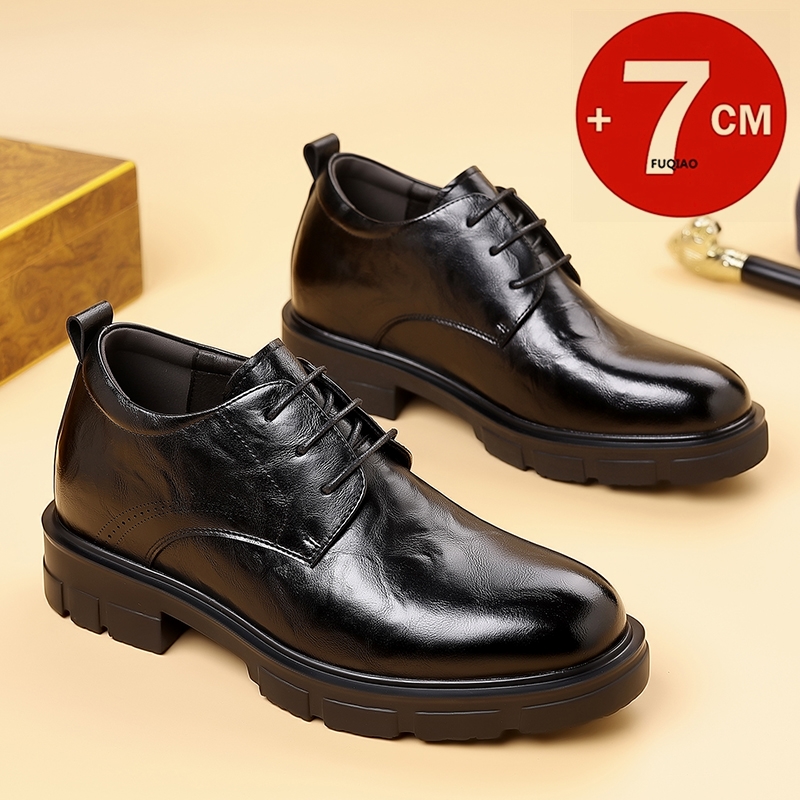 รองเท้าหนังเพิ่มความสูง 7 ซม.  - Men'S Formal Wear Slippers บทวิจารณ์และราคา