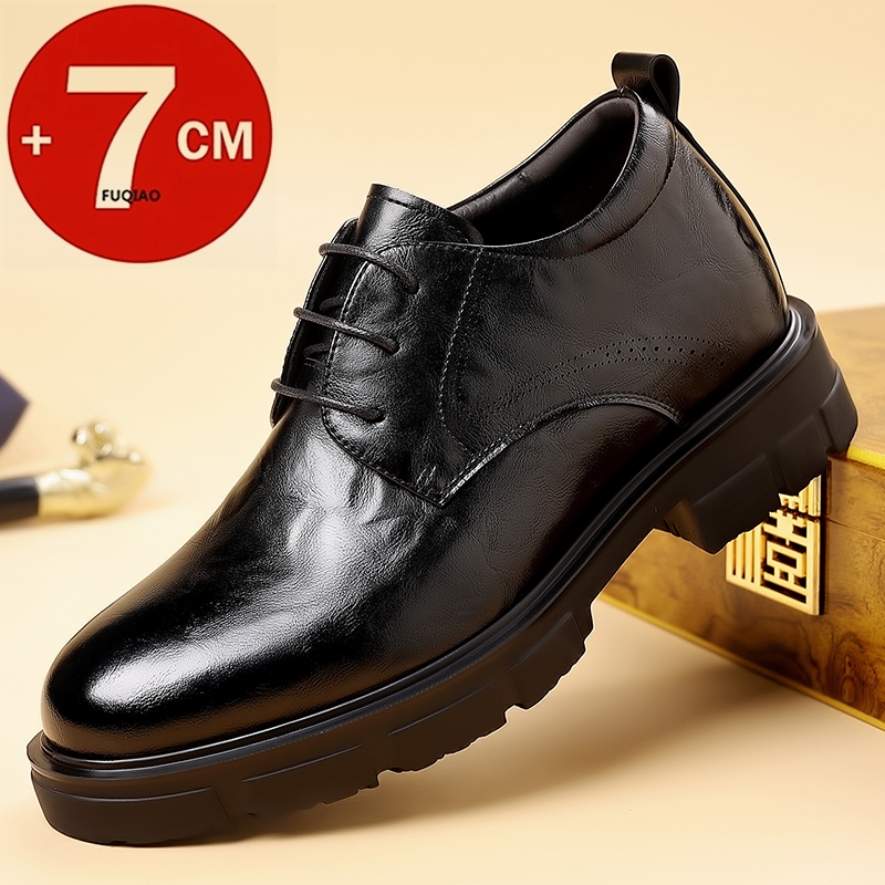 รองเท้าหนังเพิ่มความสูง 7 ซม.  - Men'S Formal Wear Slippers บทวิจารณ์และราคา