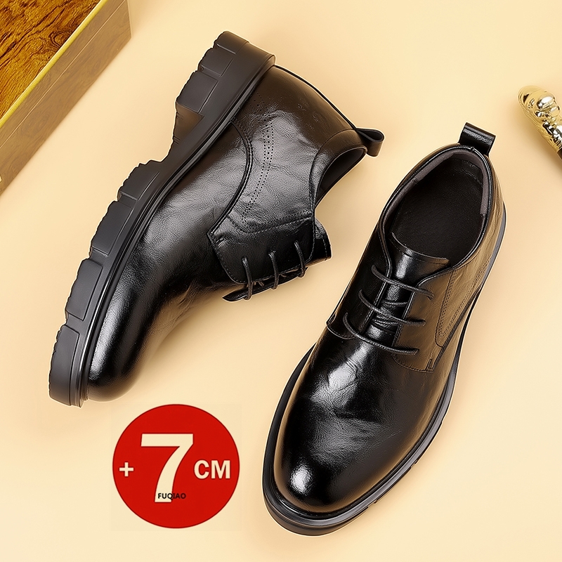 รองเท้าหนังเพิ่มความสูง 7 ซม.  - Men'S Formal Wear Slippers บทวิจารณ์และราคา