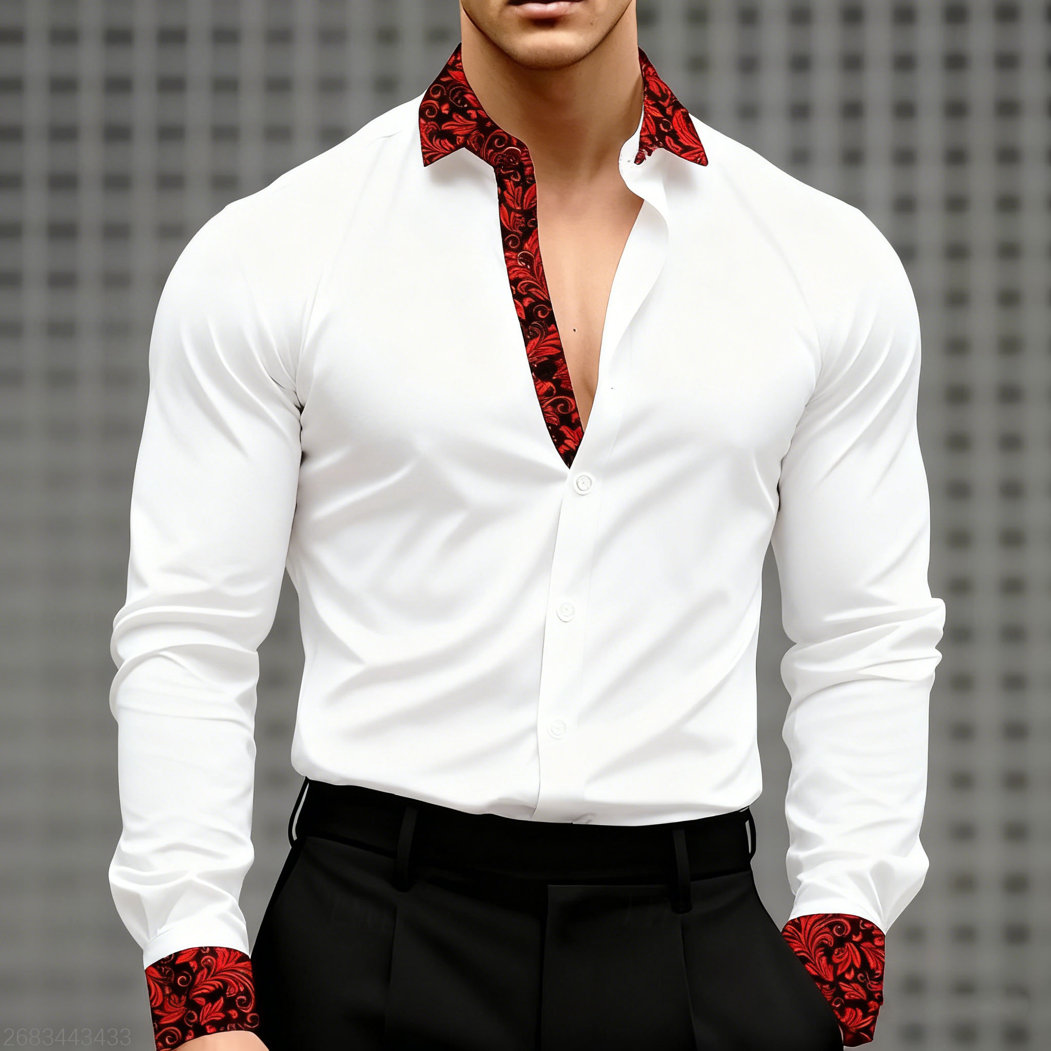 เสื้อเชิ้ตผู้ชายลายดอกไม้ 10 ส - Men'S Holiday Formal Wear บทวิจารณ์และราคา