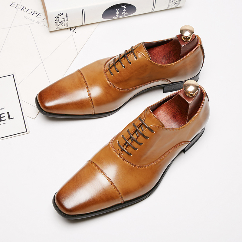 รองเท้าเดรสหนังผู้ชายแฟชั่นใหม - Men'S Formal Wear Accessories บทวิจารณ์และราคา