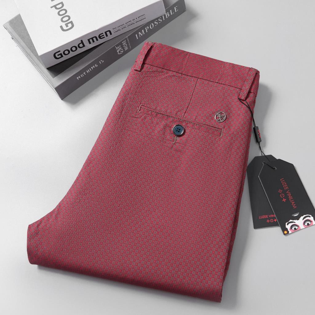 ลายสก๊อตกางเกงชายแฟชั่นตรง Fit - Men'S Formal Wear Accessories บทวิจารณ์และราคา