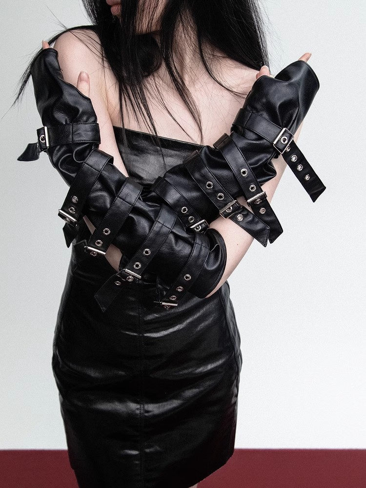 ผู้หญิงแฟชั่น Matt สีดํา PU หน - Formal Glove Leather บทวิจารณ์และราคา