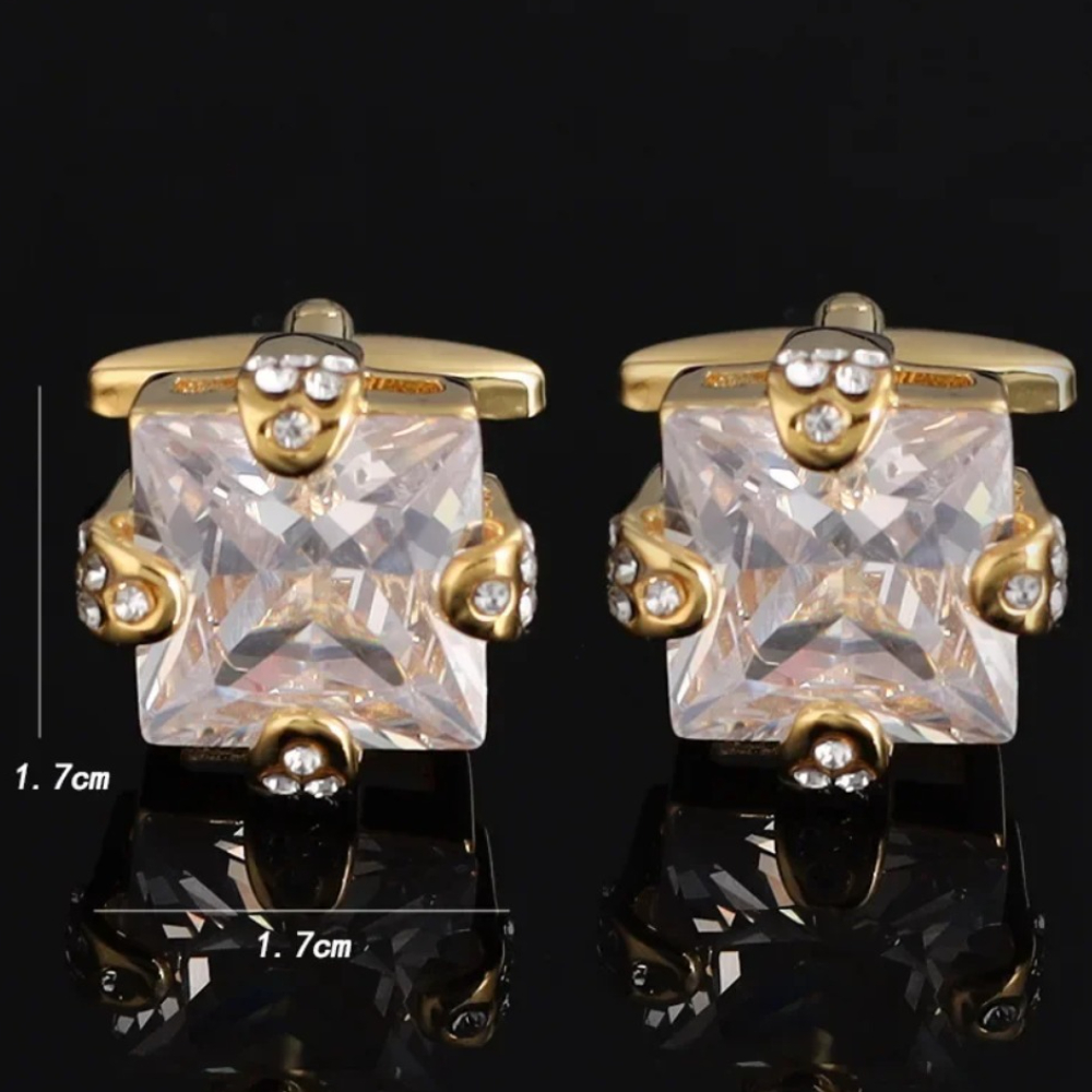 กระดุมข้อมือหรูหราประดับเพชรเท - Men'S Formal Wear Jewelry บทวิจารณ์และราคา