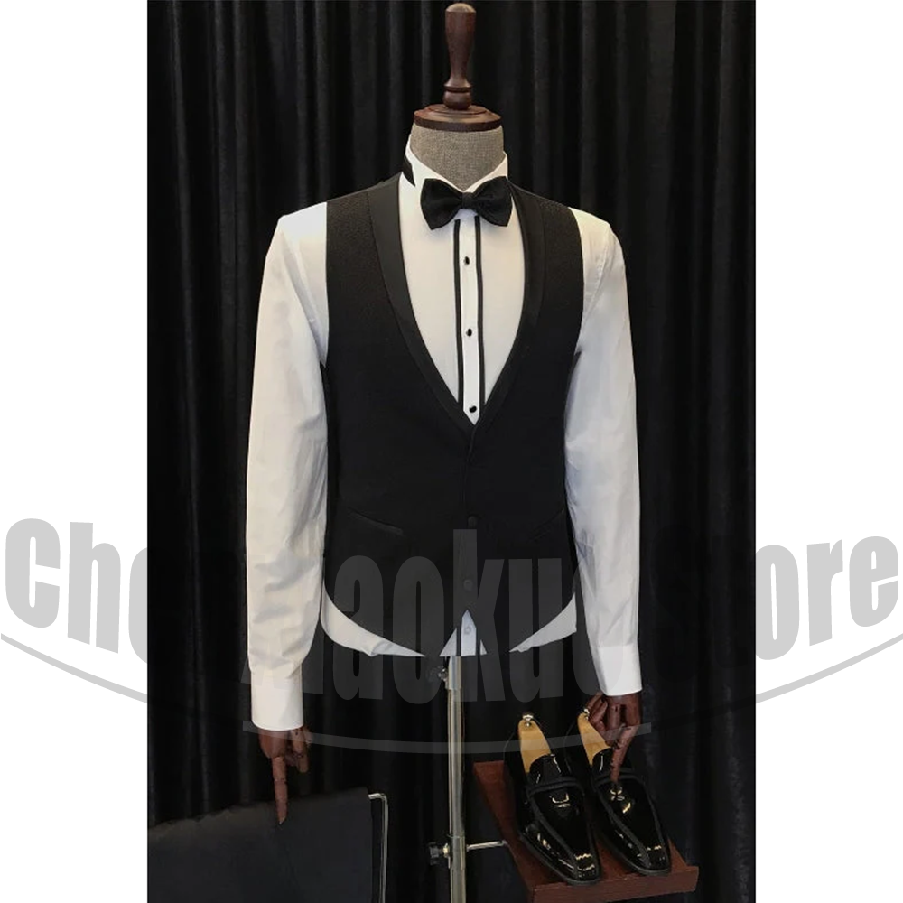 ผู้ชายสีดําชุด Chic ผ้าคลุมไหล - Elegant Formal Men'S Wear บทวิจารณ์และราคา