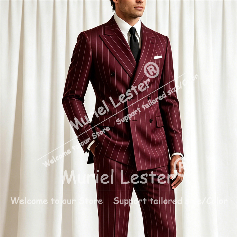 ชุดสูทลายทางสุดหรูสำหรับผู้ชาย - Elegant Formal Men'S Wear บทวิจารณ์และราคา