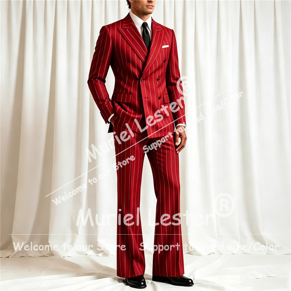 ชุดสูทลายทางสุดหรูสำหรับผู้ชาย - Elegant Formal Men'S Wear บทวิจารณ์และราคา