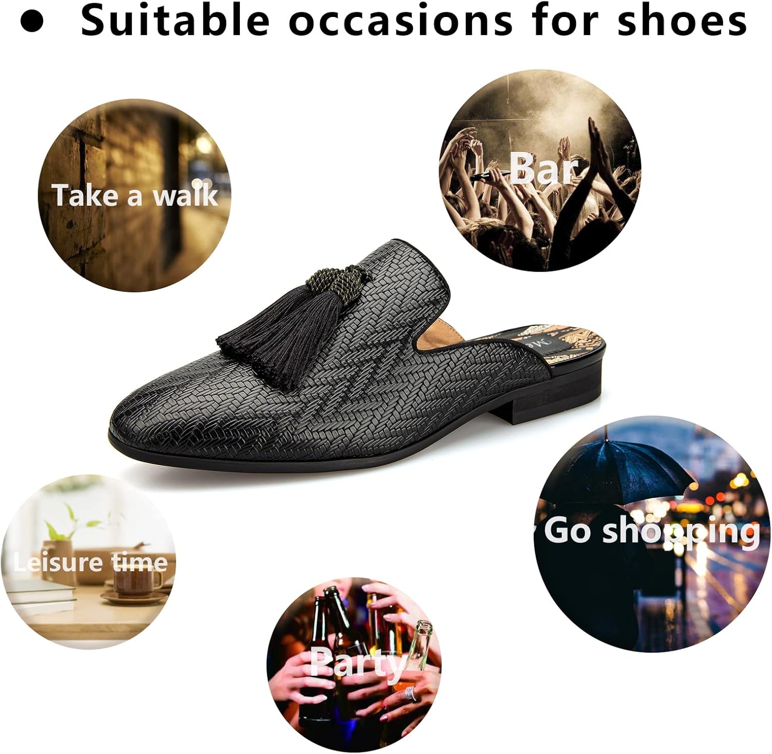 รองเท้าแตะหนังระบายอากาศฤดูร้อ - Men'S Formal Wear Slippers บทวิจารณ์และราคา