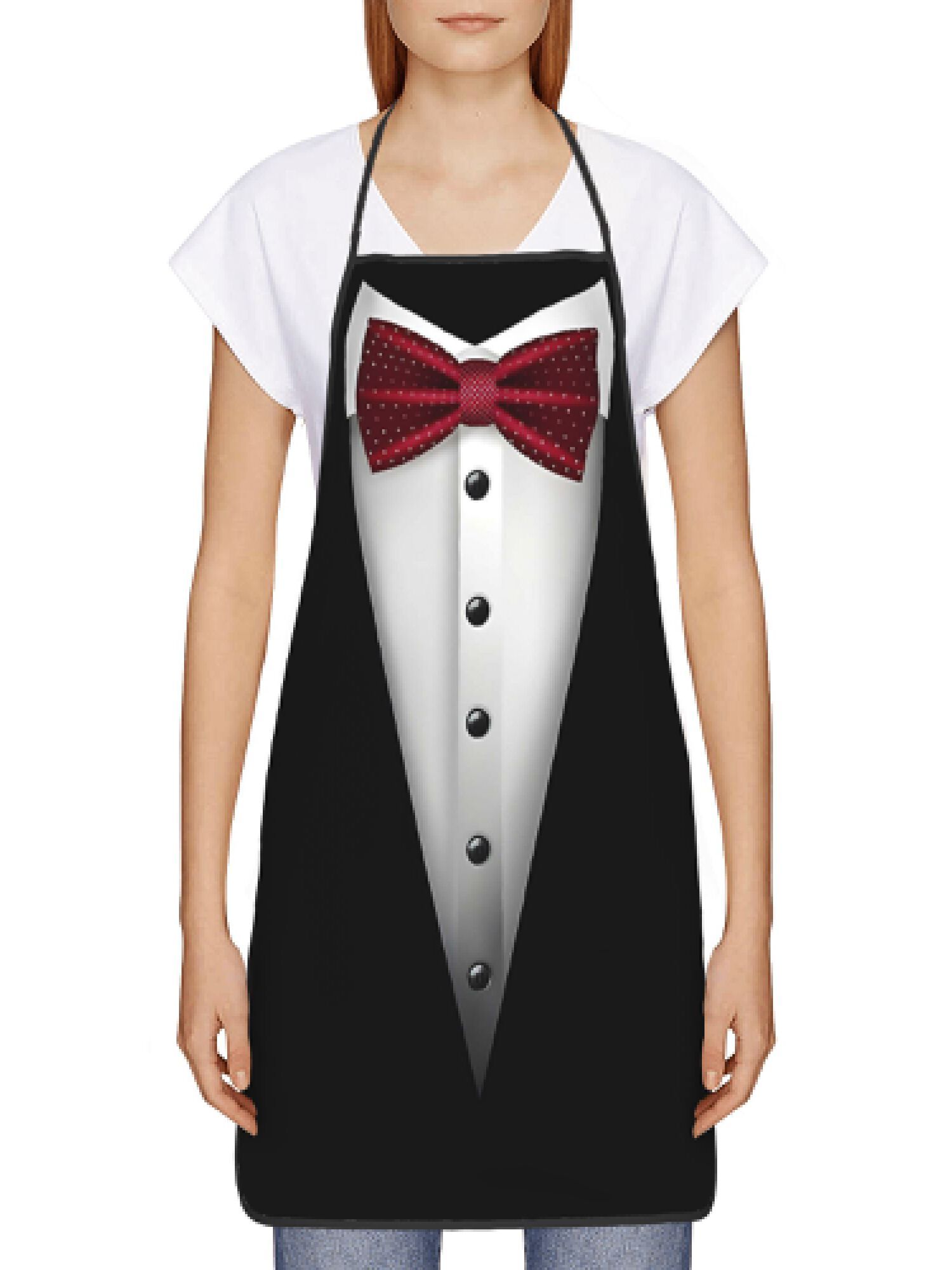 ผ้ากันเปื้อนทักซิโด้ โบว์ไทสีแ - Men'S Formal Wear Bow Ties บทวิจารณ์และราคา